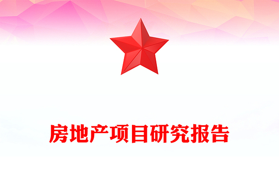 房地产项目研究报告