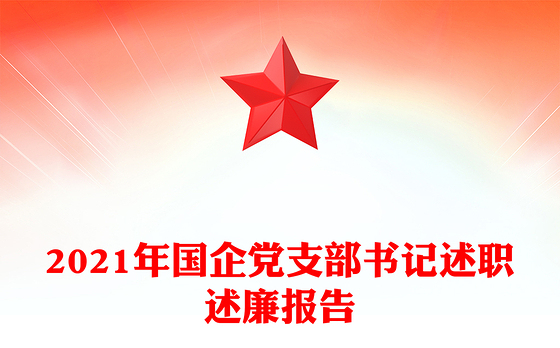 2021年国企党支部书记述职述廉报告