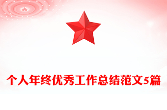 个人年终优秀工作总结范文5篇