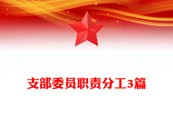 2023车间支部书记职责分工表