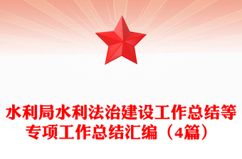 水利局水利法治建设工作总结等专项工作总结汇编（4篇）