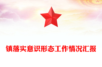 镇落实意识形态工作情况汇报