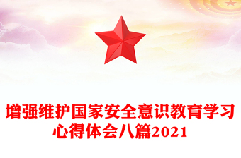增强维护国家安全意识教育学习心得体会八篇2021