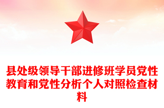 2023强党性做表率对照检查材料