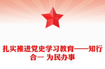 扎实推进党史学习教育——知行合一 为民办事
