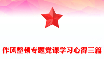 作风整顿专题党课学习心得三篇