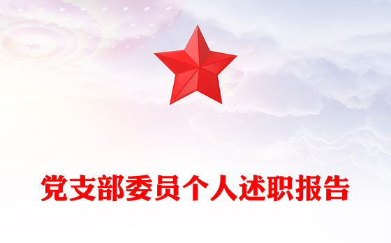 党支部委员个人述职报告