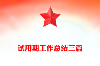 试用期工作总结三篇