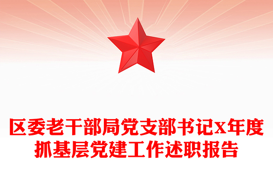 区委老干部局党支部书记X年度抓基层党建工作述职报告