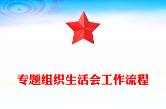 专题组织生活会工作流程