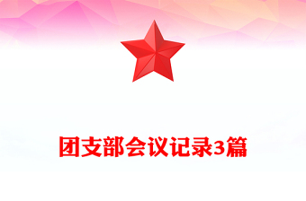 团支部会议记录3篇