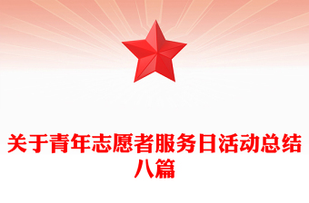关于青年志愿者服务日活动总结八篇