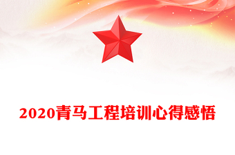 2020青马工程培训心得感悟