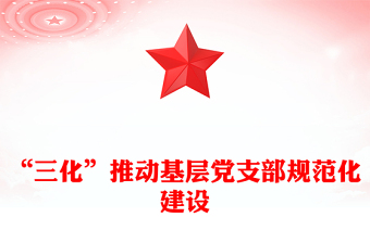 “三化”推动基层党支部规范化建设