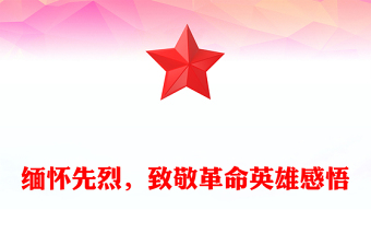 缅怀先烈，致敬革命英雄感悟