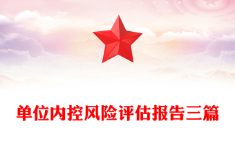 单位内控风险评估报告三篇