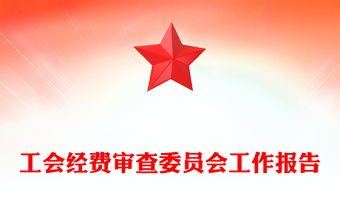 工会经费审查委员会工作报告