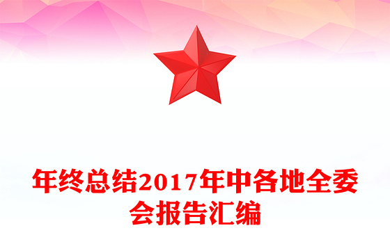 年终总结2017年中各地全委会报告汇编
