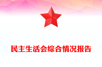 民主生活会综合情况报告