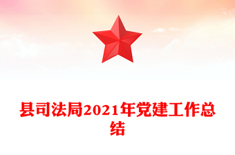 县司法局2021年党建工作总结