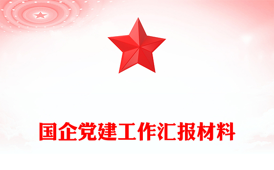 国企党建工作汇报材料