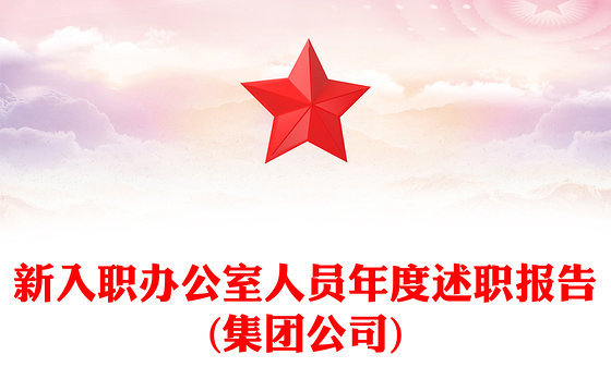 新入职办公室人员年度述职报告(集团公司)