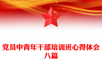 党员中青年干部培训班心得体会八篇