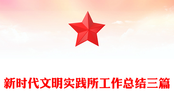 新时代文明实践所工作总结三篇