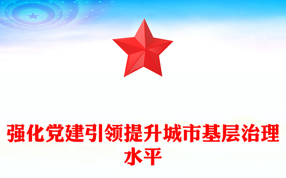 强化党建引领提升城市基层治理水平