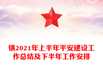 镇2021年上半年平安建设工作总结及下半年工作安排