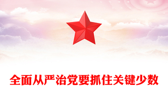 2021年全面从严治党要抓住关键少数