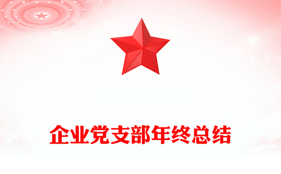 企业党支部年终总结