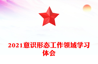 2021意识形态工作领域学习体会