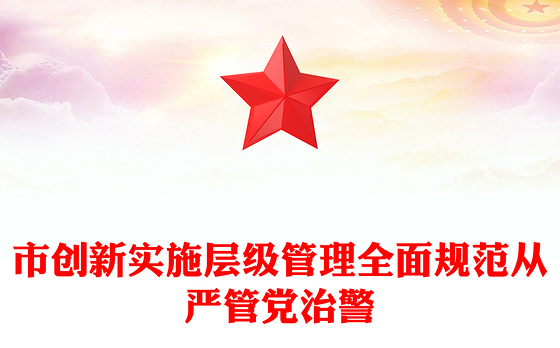 市创新实施层级管理全面规范从严管党治警