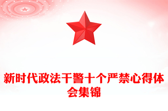 新时代政法干警十个严禁心得体会集锦