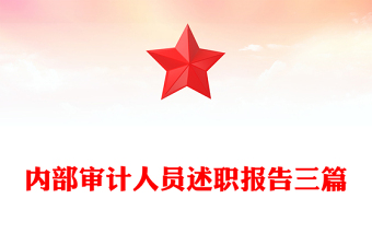 内部审计人员述职报告三篇