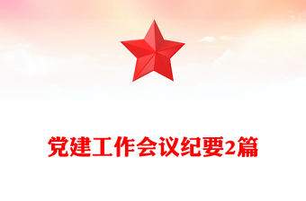 党建工作会议纪要2篇