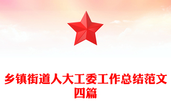 乡镇街道人大工委工作总结范文四篇