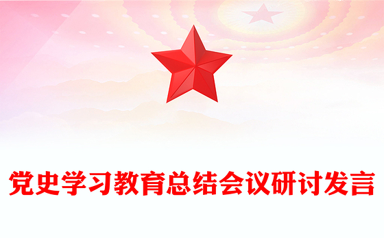 党史学习教育总结会议研讨发言