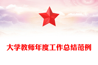 大学教师年度工作总结范例