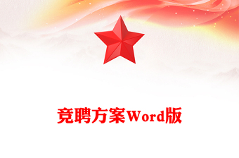 竞聘方案Word版