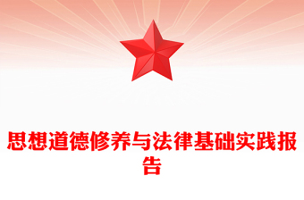 思想道德修养与法律基础实践报告