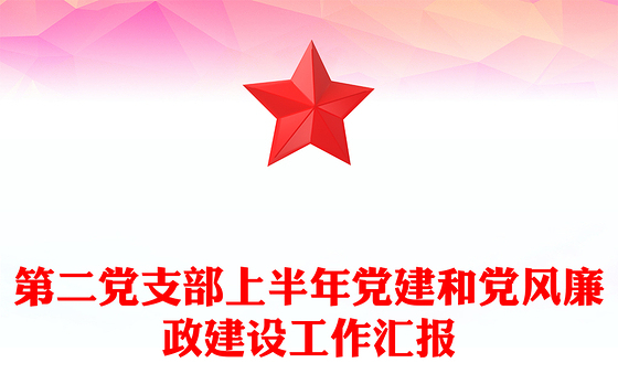 第二党支部上半年党建和党风廉政建设工作汇报