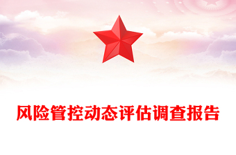 风险管控动态评估调查报告