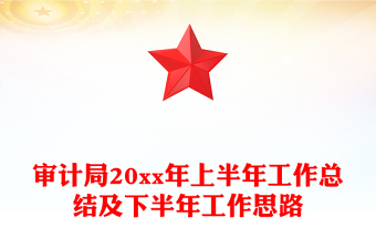 审计局20xx年上半年工作总结及下半年工作思路