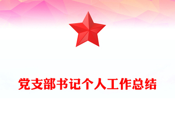 党支部书记个人工作总结