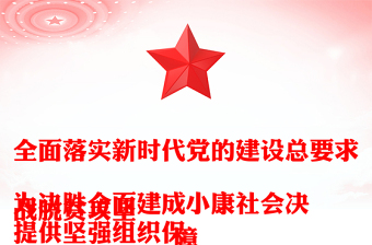 全面落实新时代党的建设总要求
为决胜全面建成小康社会决战脱贫攻坚
提供坚强组织保障