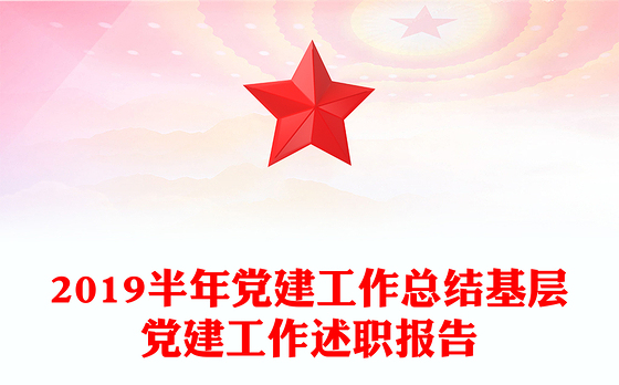 2019半年党建工作总结基层党建工作述职报告