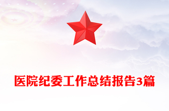 医院纪委工作总结报告3篇