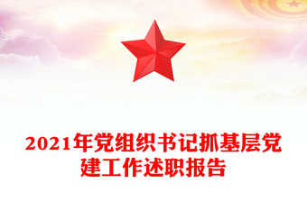 2021年党组织书记抓基层党建工作述职报告